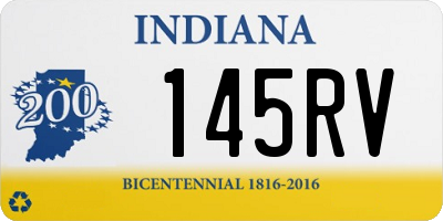 IN license plate 145RV