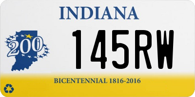 IN license plate 145RW