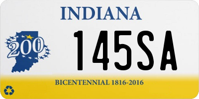 IN license plate 145SA