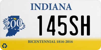 IN license plate 145SH