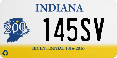 IN license plate 145SV