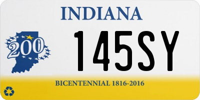 IN license plate 145SY