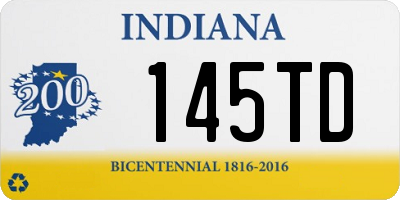 IN license plate 145TD