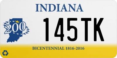 IN license plate 145TK