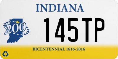 IN license plate 145TP