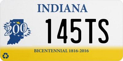 IN license plate 145TS