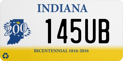 IN license plate 145UB