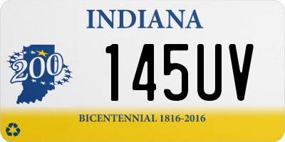 IN license plate 145UV