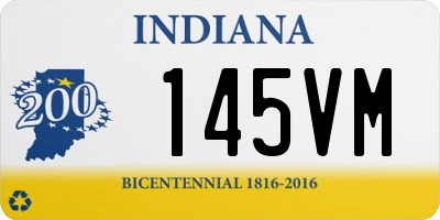 IN license plate 145VM