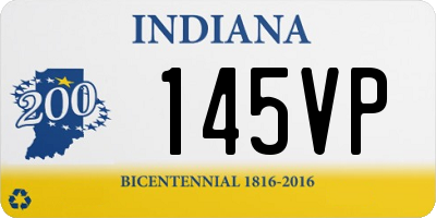 IN license plate 145VP