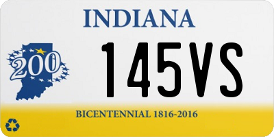 IN license plate 145VS