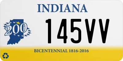 IN license plate 145VV