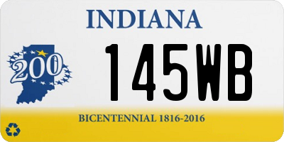 IN license plate 145WB