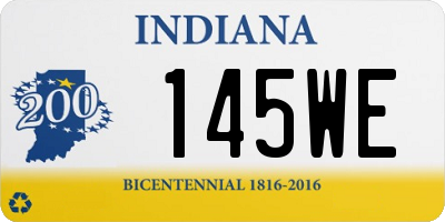 IN license plate 145WE