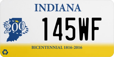 IN license plate 145WF