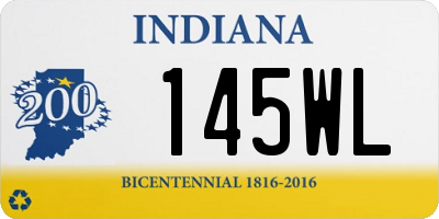 IN license plate 145WL