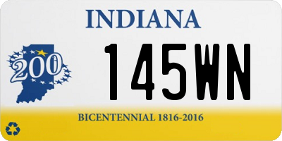 IN license plate 145WN