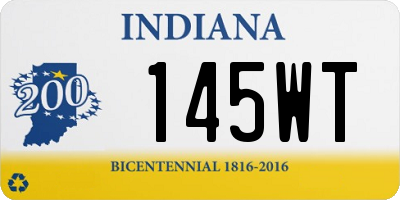 IN license plate 145WT