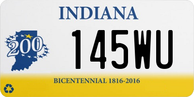 IN license plate 145WU