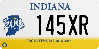 IN license plate 145XR