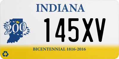 IN license plate 145XV