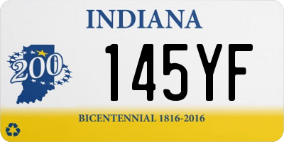 IN license plate 145YF