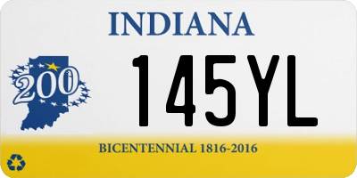 IN license plate 145YL