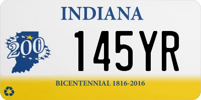 IN license plate 145YR
