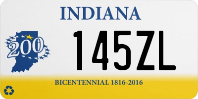 IN license plate 145ZL