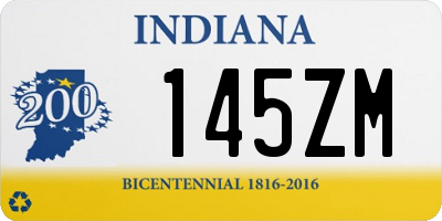 IN license plate 145ZM