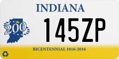 IN license plate 145ZP