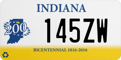 IN license plate 145ZW