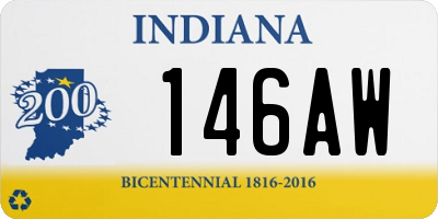 IN license plate 146AW