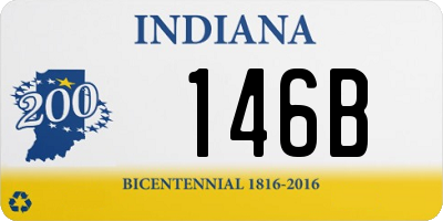 IN license plate 146B