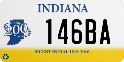 IN license plate 146BA