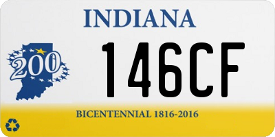 IN license plate 146CF