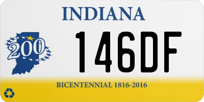 IN license plate 146DF