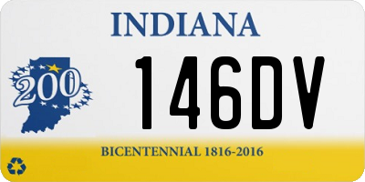 IN license plate 146DV