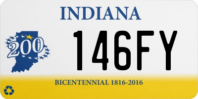 IN license plate 146FY