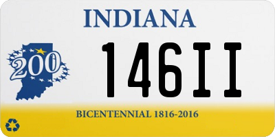IN license plate 146II