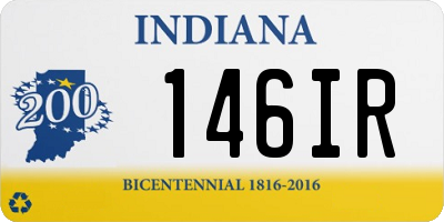 IN license plate 146IR