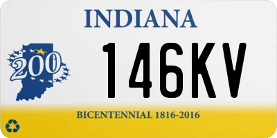 IN license plate 146KV