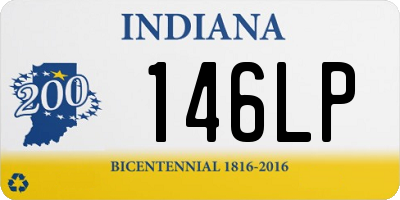 IN license plate 146LP