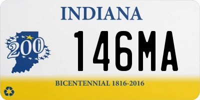 IN license plate 146MA