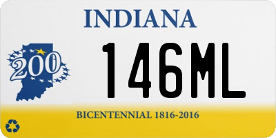 IN license plate 146ML