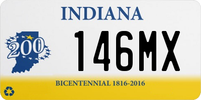 IN license plate 146MX