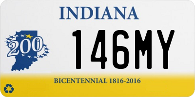 IN license plate 146MY