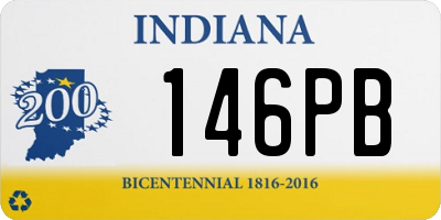 IN license plate 146PB