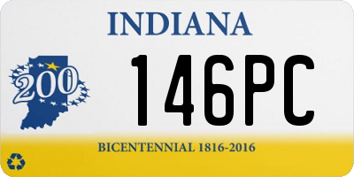 IN license plate 146PC