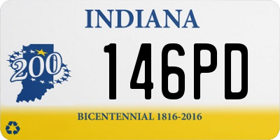 IN license plate 146PD